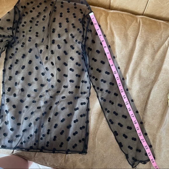 ‼️ BLACK MESH LONG SLEEVE TOP - Picture 8 of 12